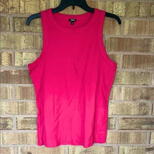 Express Pink Fitted Tank Top